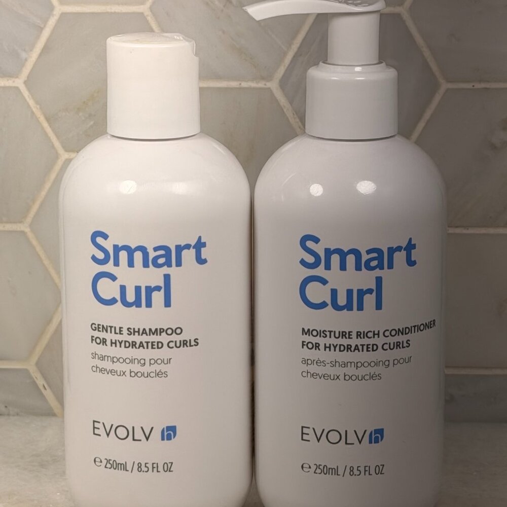 EVOLV h SmartCurl Hydrating Gentle Shamoo For Hydrated Curls & Conditioner 8.5oz